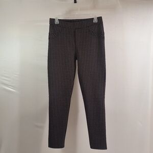 Lily Morgan Women's Medium Black & Red Checkered Pants